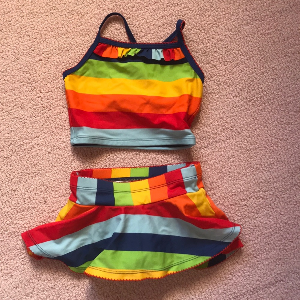 Hanna Andersson little girls swimsuit.